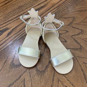 Janie & Jack girls 6 gold pineapple Sandals